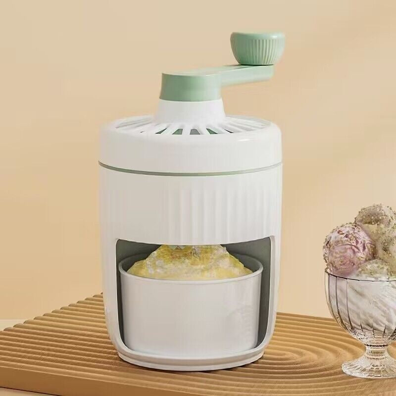 Hand-cranked Ice Shaving Machine Small Household Ice Crusher Hand-cranked Smoothie Machine Hail Ice Machine Kitchen Gadgets Homeeins