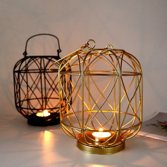 Metal Table Candlestick Home Decoration Modern Romantic Iron Candle Holders Room Decor Homeeins