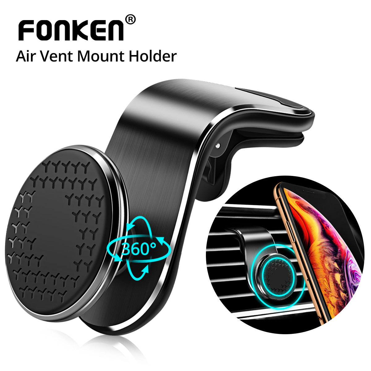 Magnetic Car Phone Holder Air Vent Magnet Mount Smartphone Phone Holder Car Rotation Bracket Homeeins