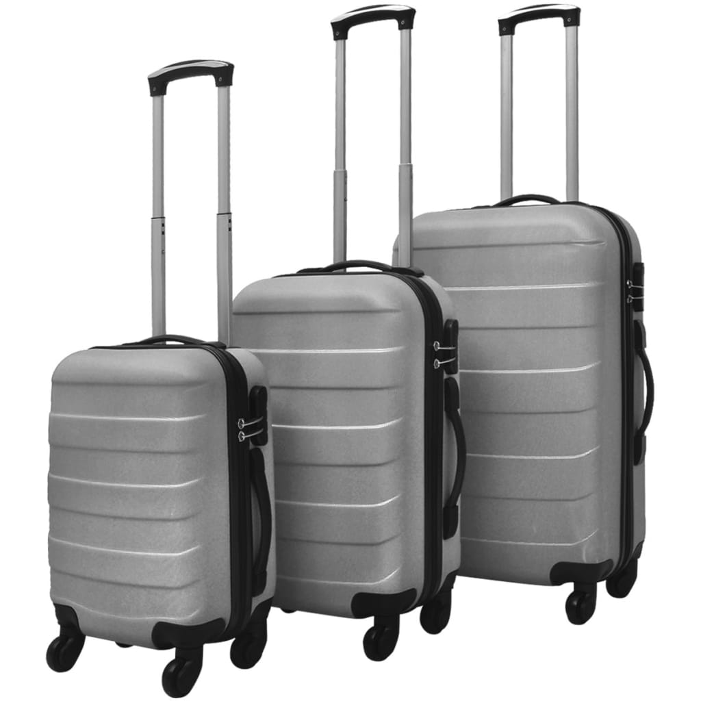 3-teiliges Hartschalen-Kofferset aus ABS – Leicht, Platzsparend & 360° Rollen für Business & Urlaub
