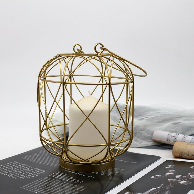 Metal Table Candlestick Home Decoration Modern Romantic Iron Candle Holders Room Decor Homeeins