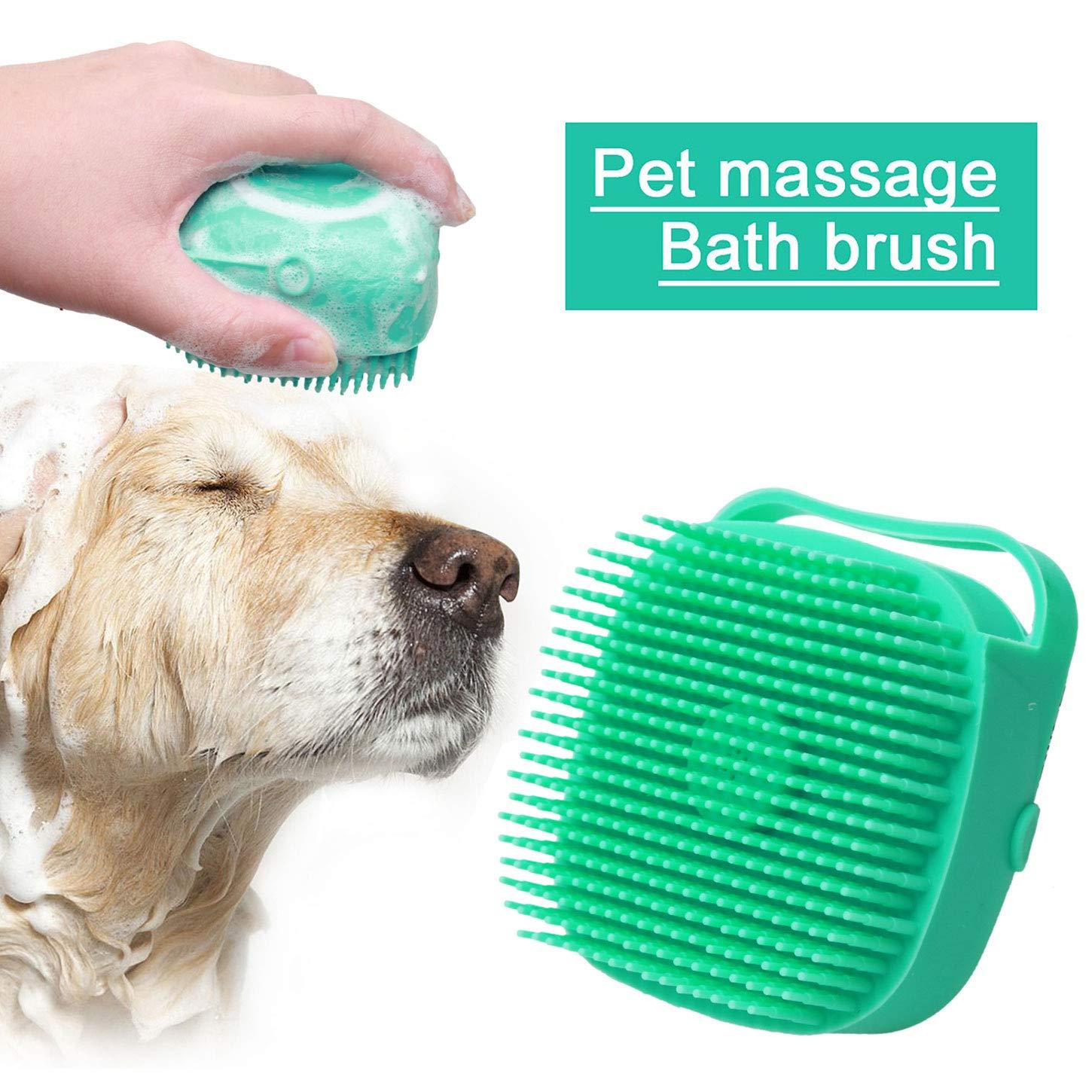 Haustier Shampoo Massage Bürste aus Silikon für sanfte Pflege und Reinigung Ihrer Vierbeiner – das ideale Pflegewerkzeug!
