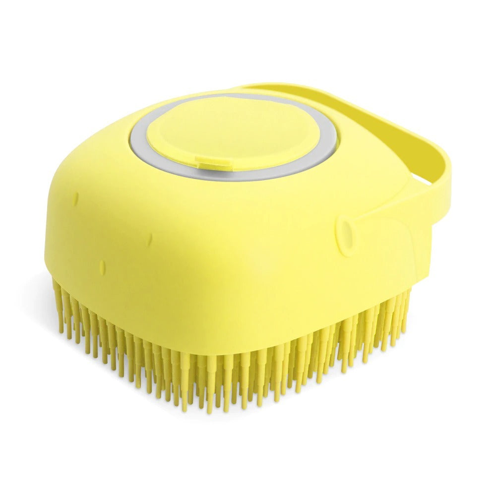 Haustier Shampoo Massage Bürste aus Silikon für sanfte Pflege und Reinigung Ihrer geliebten Vierbeiner.