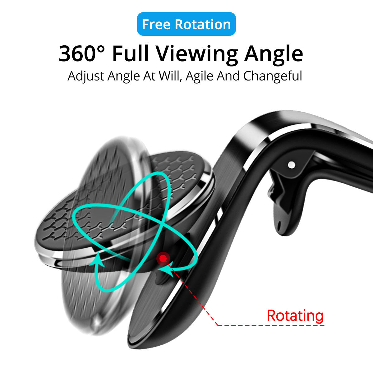 Magnetic Car Phone Holder Air Vent Magnet Mount Smartphone Phone Holder Car Rotation Bracket Homeeins