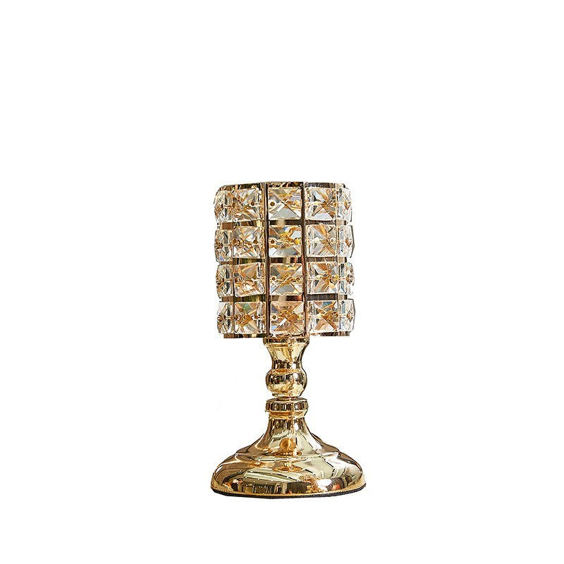 Elegant golden candle holder for a perfect candlelight dinner golden candle candle decoration, enhancing your ambiance.