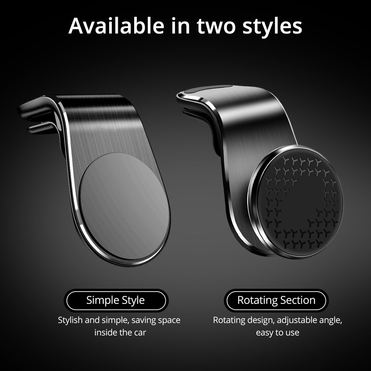 Magnetic Car Phone Holder Air Vent Magnet Mount Smartphone Phone Holder Car Rotation Bracket Homeeins