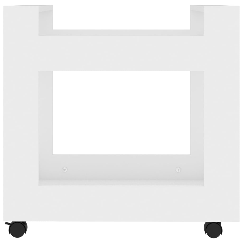 Klassischer Büro-Trolley – Weißer Aufbewahrungstrolley mit Stauraum für Papiere, Dokumente und mehr, Schreibtisch Organizer