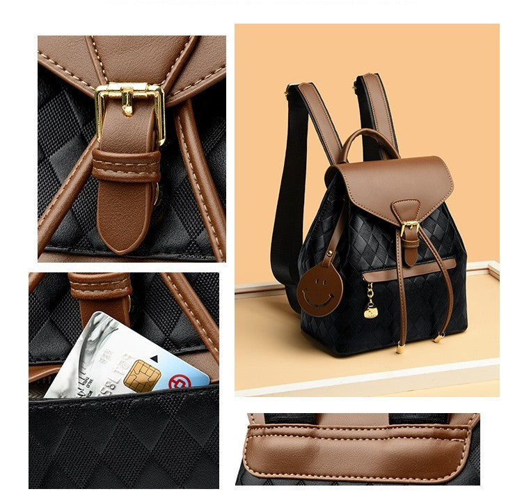 Female Backpack Casual Multifunction Women Leather Backpack Shoulder School Travel Back Pack Homeeins