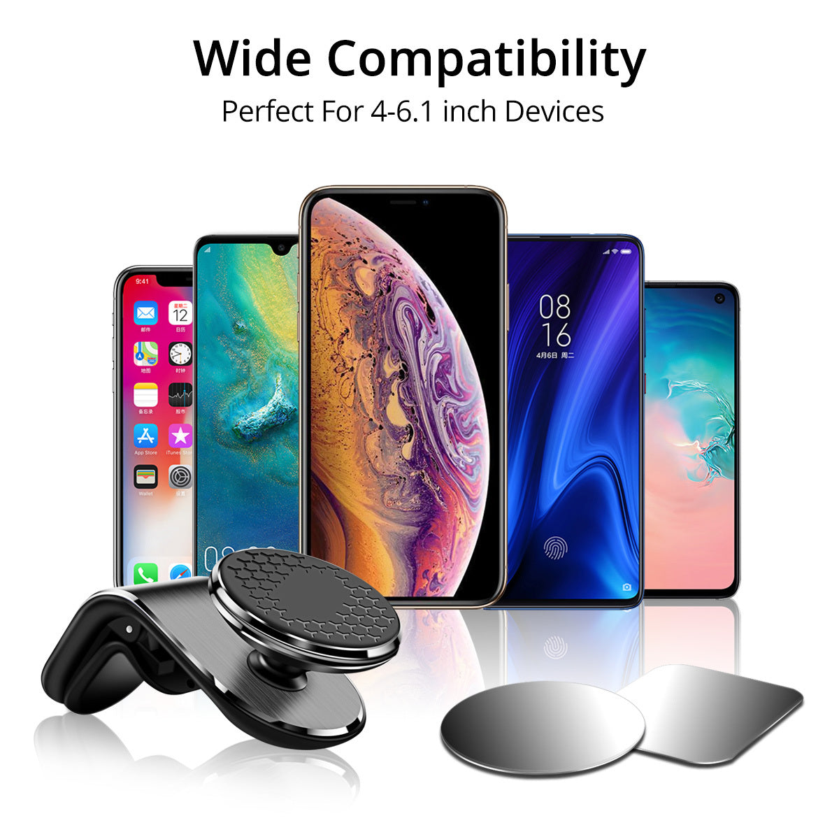 Magnetic Car Phone Holder Air Vent Magnet Mount Smartphone Phone Holder Car Rotation Bracket Homeeins