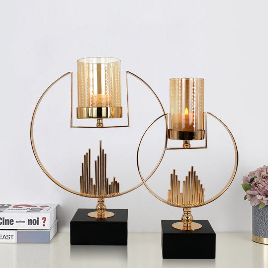 Metal Light Luxury Candle Decoration Nordic Retro Candle Holder Homeeins