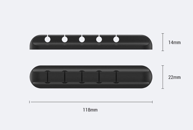 Silicone USB Cable Winder Desktop Cable Organizer Management Multipurpose Clips Cables Protector For Wired Headphones Homeeins