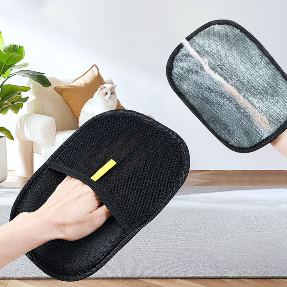 Pet Hair Remover Mitt Pet Hair Remover Gloves Deshedding Brush Glove For Dog Cat Rabbit With Long Short Curly Hair Homeeins