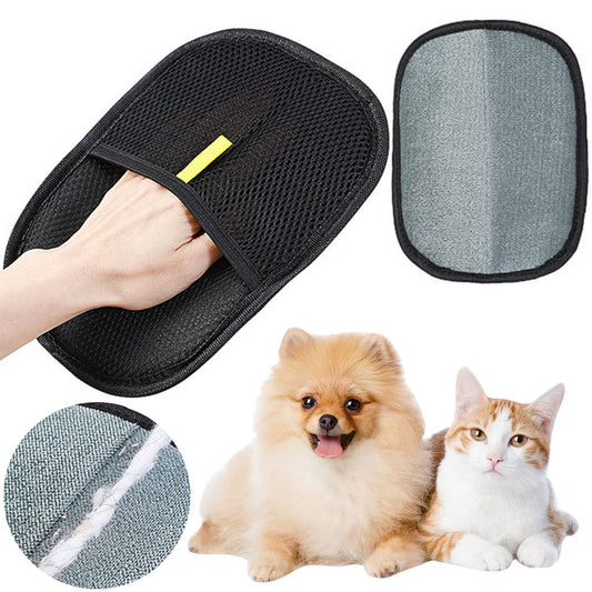 Pet Hair Remover Mitt Pet Hair Remover Gloves Deshedding Brush Glove For Dog Cat Rabbit With Long Short Curly Hair Homeeins