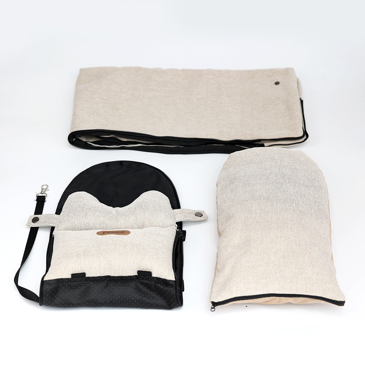 Car Central Dog Car Seat Bed Portable Dog Carrier for small dogs and cats, featuring breathable fabric and nonslip design.