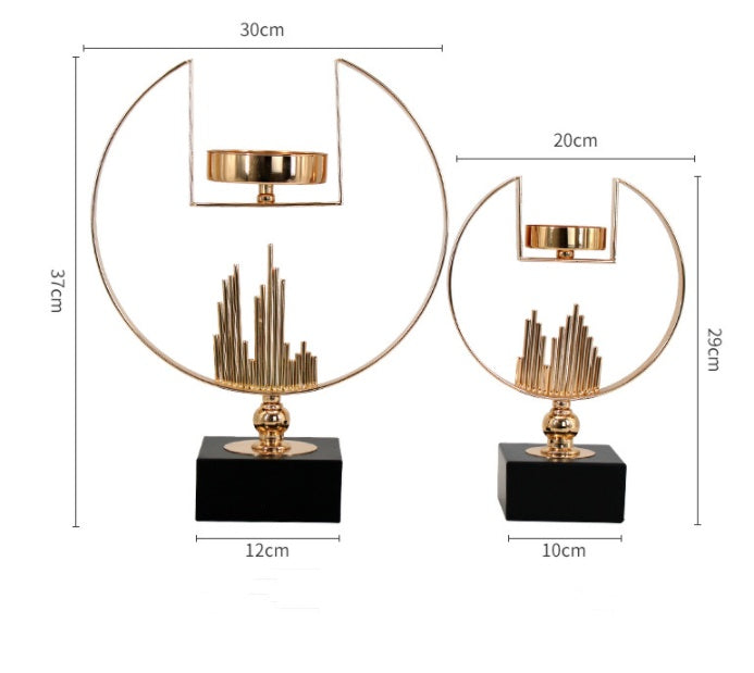Metal Light Luxury Candle Decoration Nordic Retro Candle Holder Homeeins