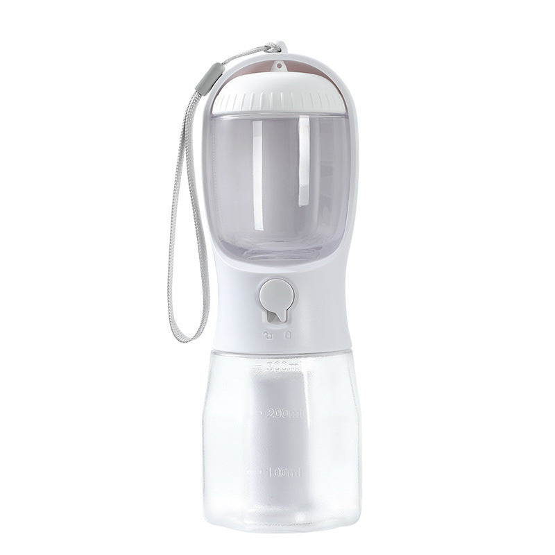 Vielseitige Hundewasserbecher mit Futter- und Mülltütenfach: Dog Water Cup Drinking Food Garbage Bag Three-in-one Portable Small Multi-functional Pet Cups Pets Supplies.