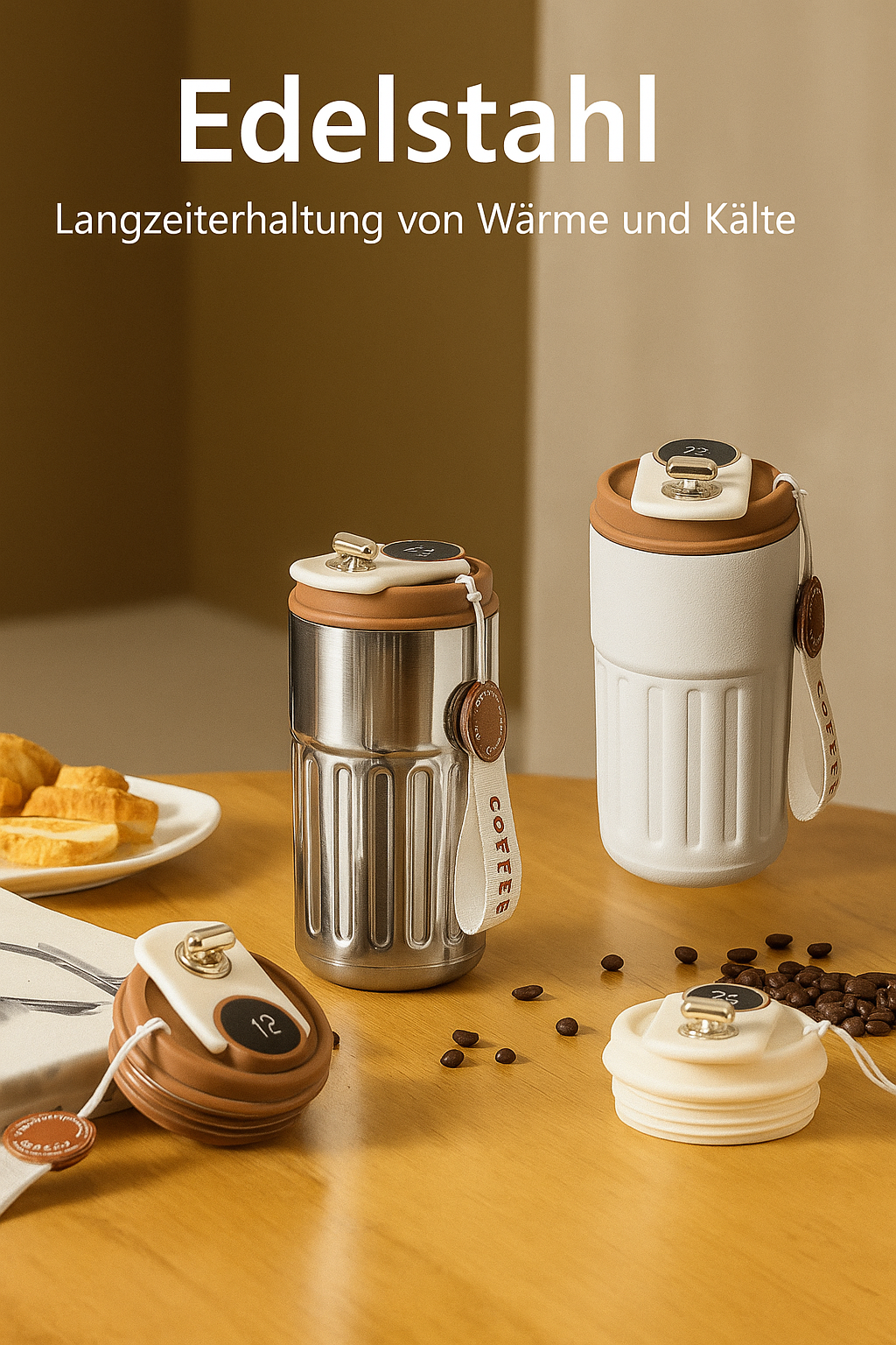ThermoSmart – Digitale Isolierflasche 450 ml Homeeins