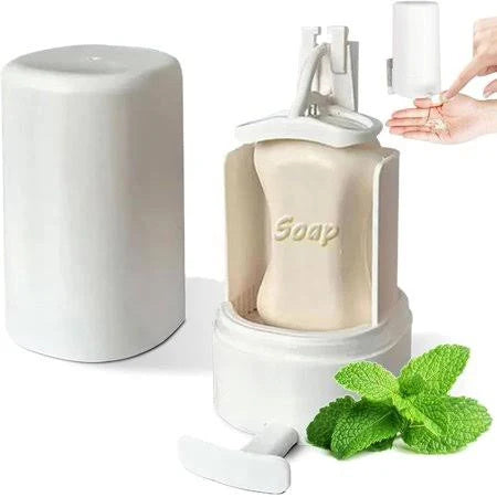 Soap Grinder Dispenser Soap Box Wall Mounted Dry Organizer Box Soap Powder Grinding Box For Restaurant Kitchen Office Gyms Hotel Homeeins