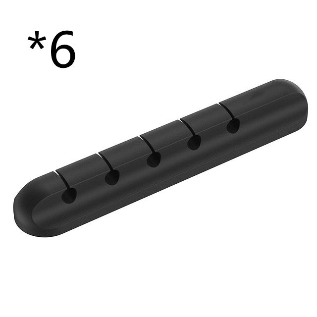 Silicone USB Cable Winder Desktop Cable Organizer Management Multipurpose Clips Cables Protector For Wired Headphones Homeeins