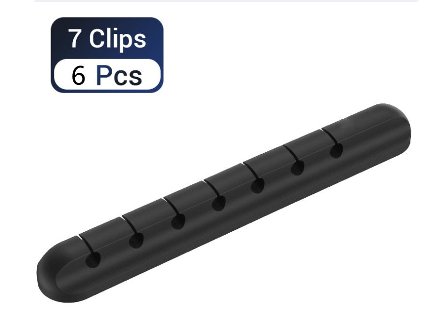 Silicone USB Cable Winder Desktop Cable Organizer Management Multipurpose Clips Cables Protector For Wired Headphones Homeeins