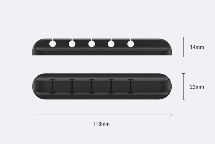 Silicone USB Cable Winder Desktop Cable Organizer Management Multipurpose Clips Cables Protector For Wired Headphones Homeeins