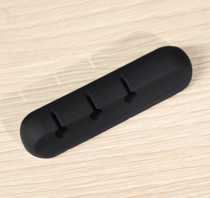 Silicone USB Cable Winder Desktop Cable Organizer Management Multipurpose Clips Cables Protector For Wired Headphones Homeeins