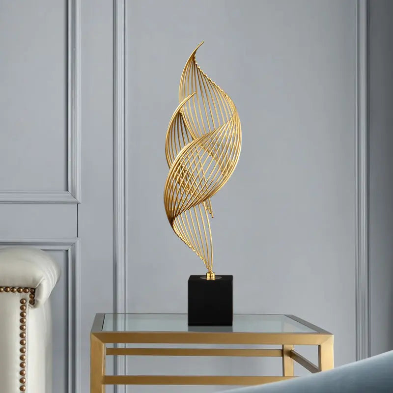 Handgemachte Goldene Eleganz: Luxuriöse Ästhetik Homeeins
