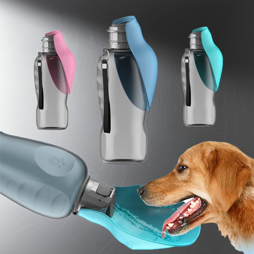 800ml Tragbare Hunde Wasserflasche Hohe Kapazität Auslaufsicher Faltbare Trinkschale Für Golden Retriever Outdoor Wanderbedarf Haustierprodukte Homeeins