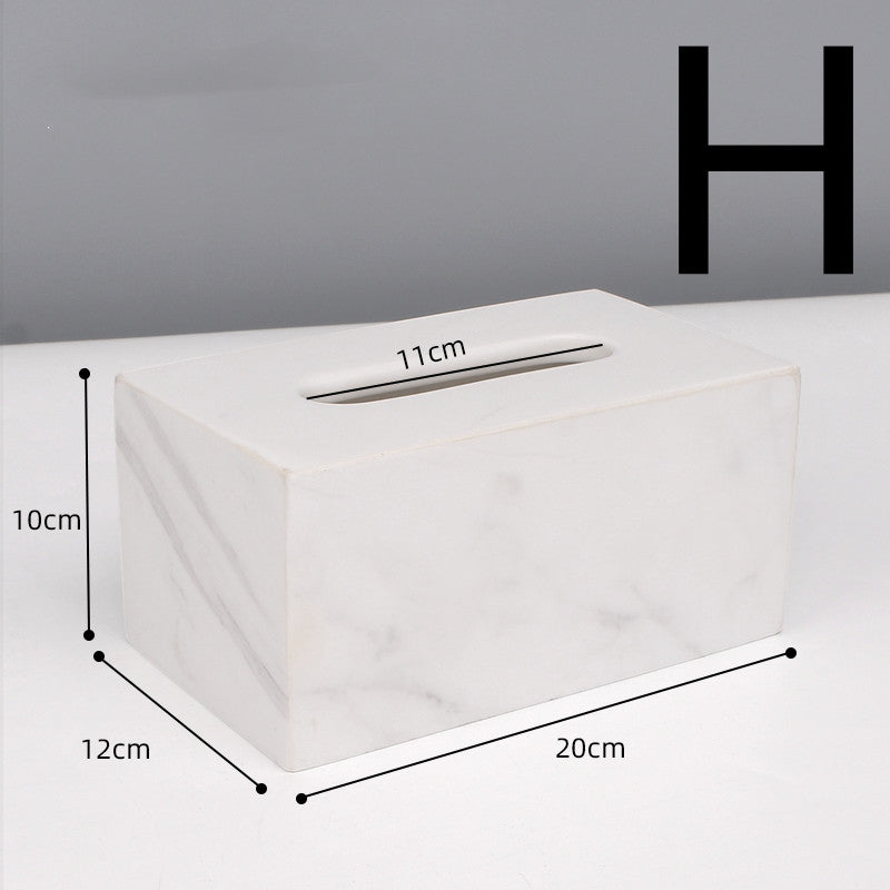 Natürlicher Marmor-Taschentuchbox Homeeins