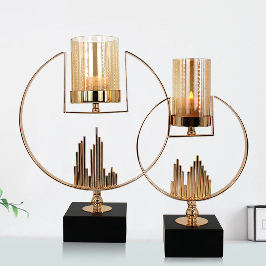 Metal Light Luxury Candle Decoration Nordic Retro Candle Holder Homeeins
