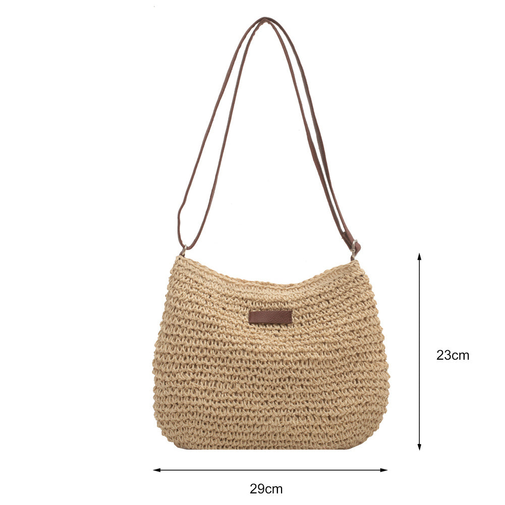Niche Design Vacation Straw Tote Bag Homeeins