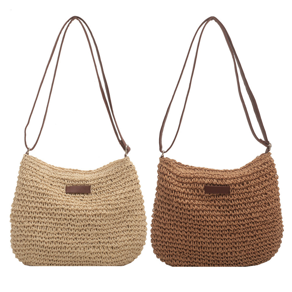 Niche Design Vacation Straw Tote Bag Homeeins