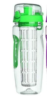 32Oz Fruit Infusing Infuser Water Bottle, BPA-freie Kunststoff-Sportflasche, ideal für fruchtige Getränke und Fitness.
