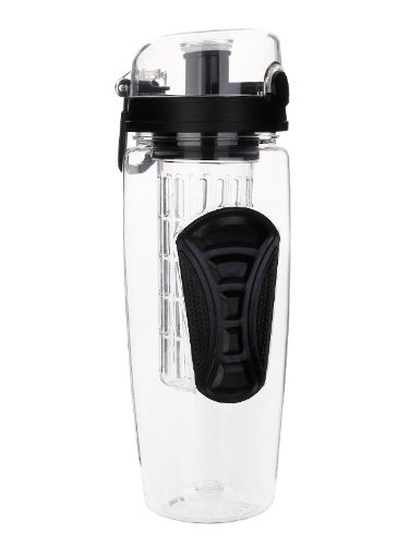 32Oz Fruit Infusing Infuser Water Bottle aus BPA-freiem Kunststoff, ideal für Sport und fruchtige Getränke.