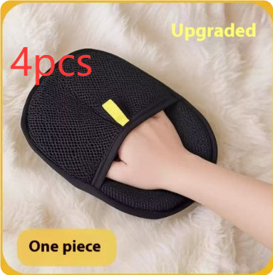 Pet Hair Remover Mitt Pet Hair Remover Gloves Deshedding Brush Glove For Dog Cat Rabbit With Long Short Curly Hair Homeeins