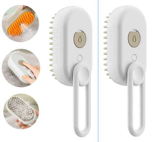 Effektiver Cat Steam Brush Steamy Dog Brush 3 In 1 für Massage und Haarentfernung bei der Haustierpflege.