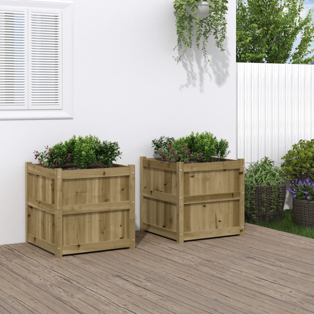 🌲 PINE CUBE PLANTER – Massiver Holz-Pflanzkasten für Garten, Balkon & Terrasse
