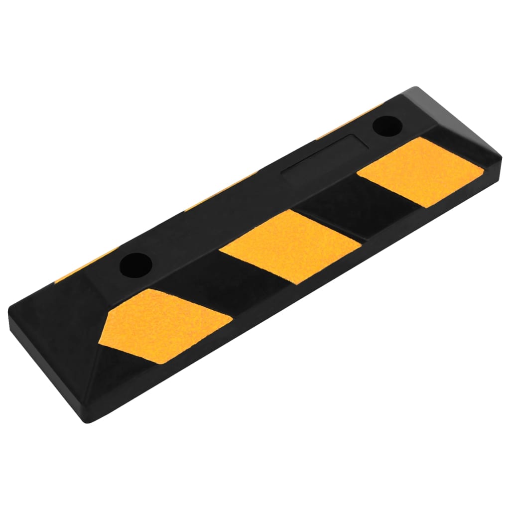 Reflective Parking Blocks, 2 pcs., 56x15x10 cm, Rubber Homeeins