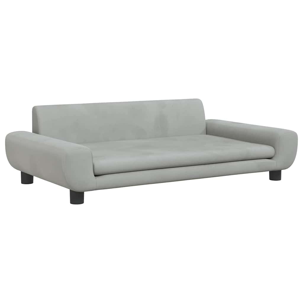 Luxus Hunde-Sofa mit Beinen – Erhöhter Schlafplatz aus Samt, stabil bis 50 kg, modernes Design