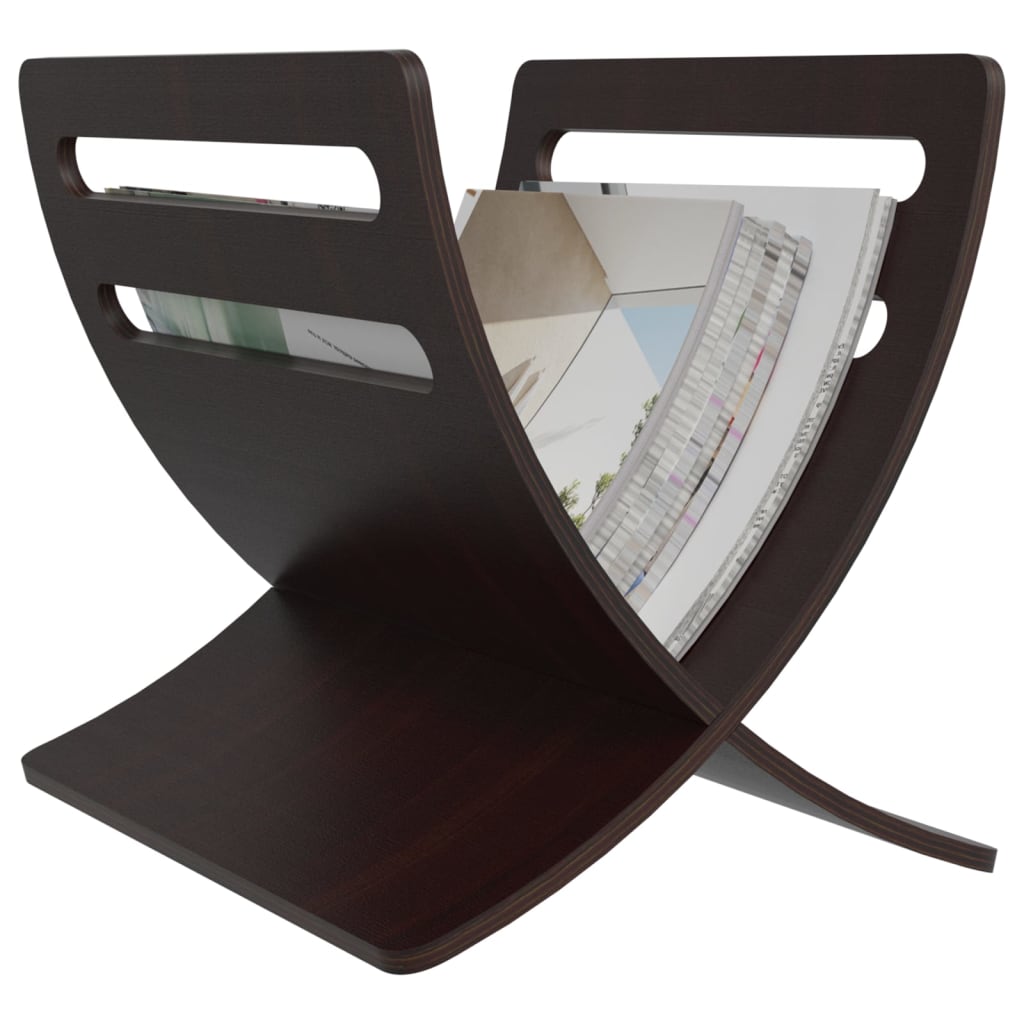 Praktischer Holz-Magazinhalter – Zeitungsständer für Wohnzimmer, Büro, und Bad, Modernes Design aus Pappelholz