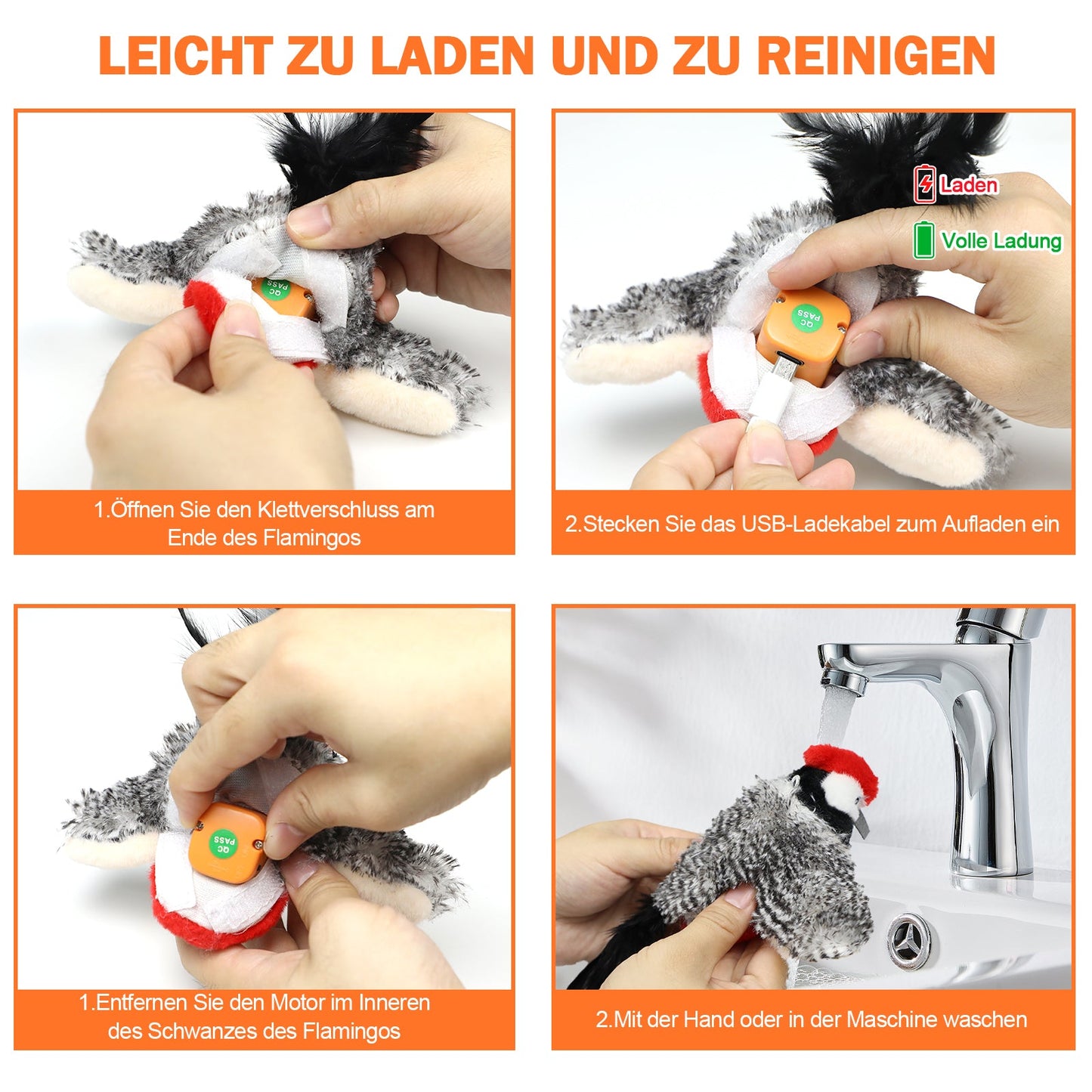 Electric Cat Toy Bird For Self-Entertainment - Interactive Cat Toy Automatic With Catnip, Intelligent Rechargeable Cat Toy For Cats To Play With And Step On Homeeins