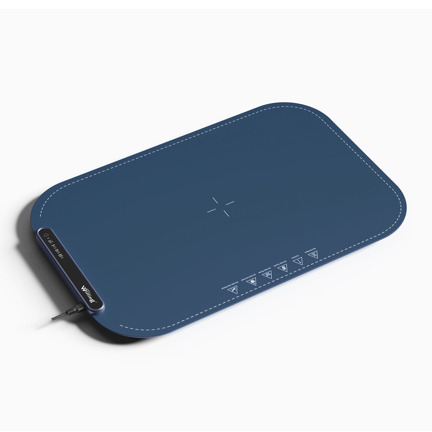 Willing 250W Food Warming Mat 3-Temperature Setting Home Food Warmer Portable Warming Trays For Stainless Steel Ceramic, Glass Enamelware - Navy Blue Mein Shop
