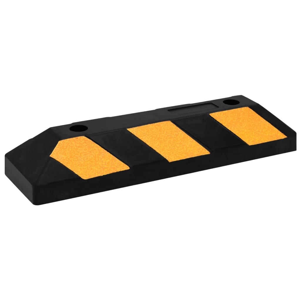 Reflective Parking Blocks, 2 pcs., 56x15x10 cm, Rubber Homeeins