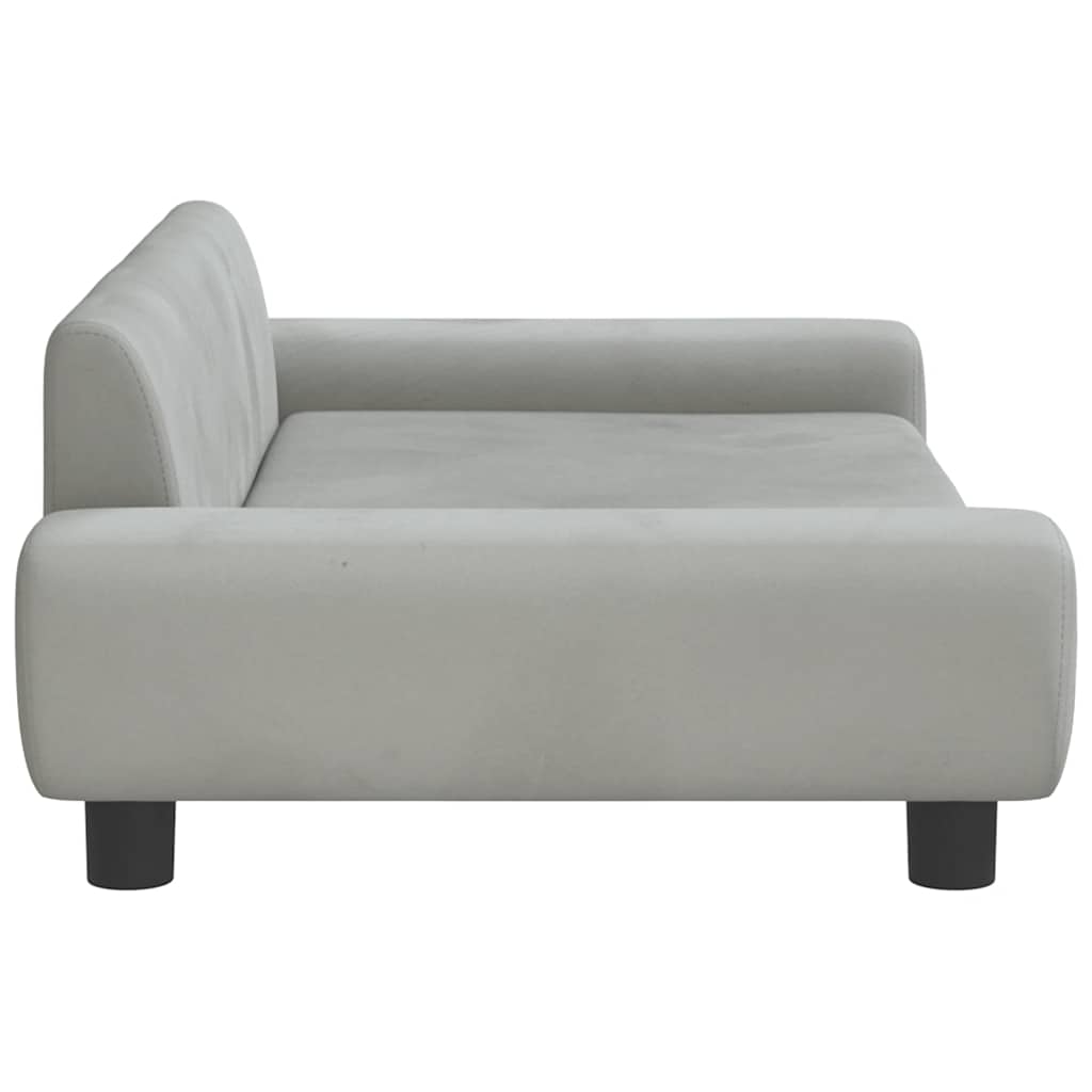 Luxus Hunde-Sofa mit Beinen – Erhöhter Schlafplatz aus Samt, stabil bis 50 kg, modernes Design