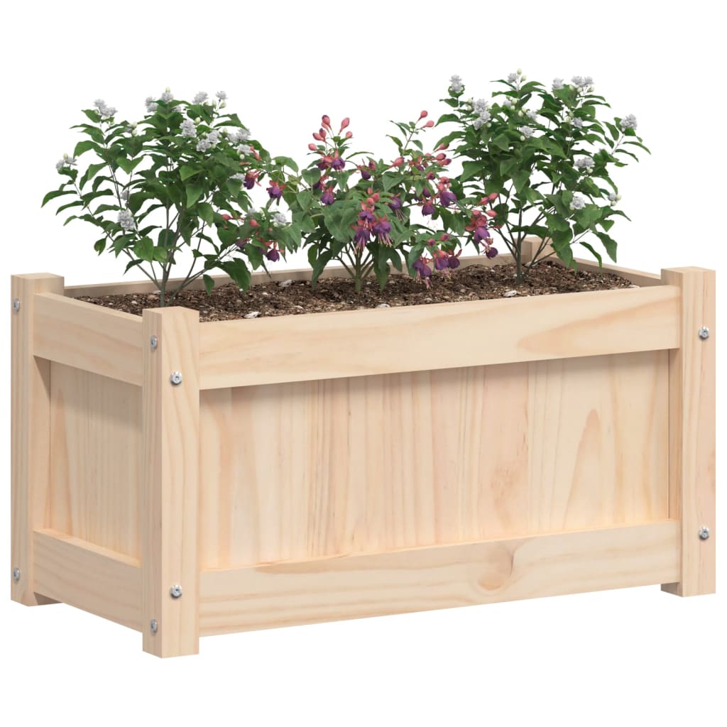 🌱 WOODLINE PLANTER – Natürlicher Holz-Pflanzkasten für Garten, Balkon & Terrasse