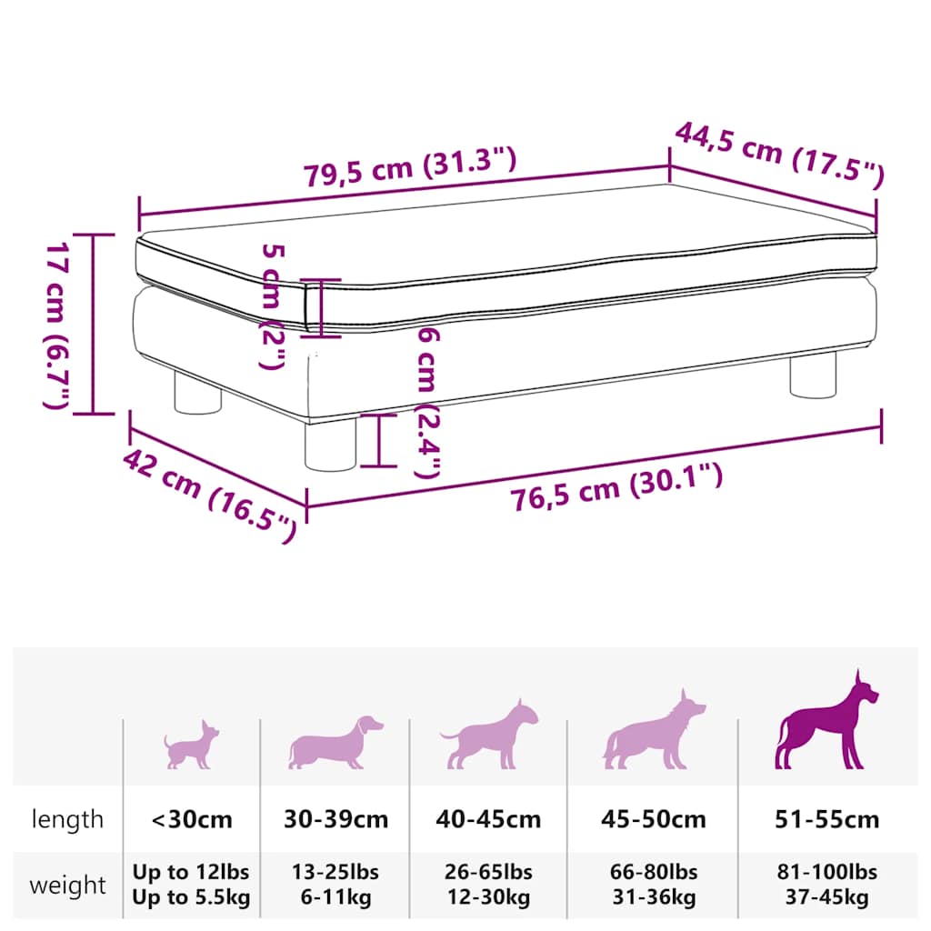 Luxus Hunde-Sofa mit Erweiterung – Extra große Liegefläche, weich gepolstert, bis 50 kg