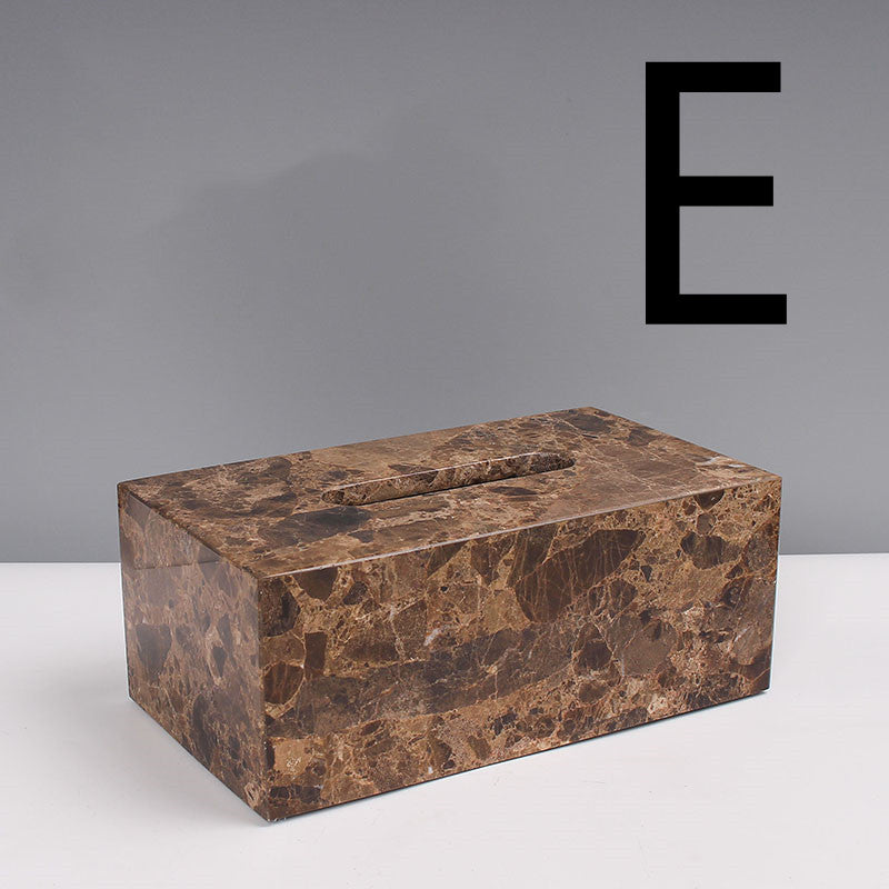 Natürlicher Marmor-Taschentuchbox Homeeins