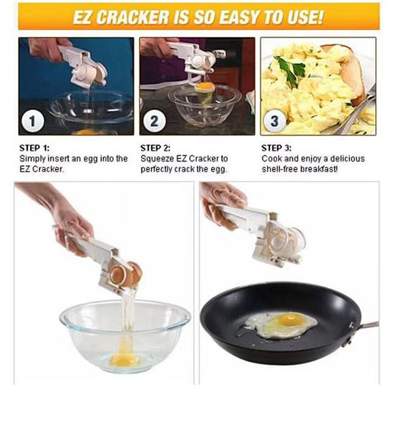 Egg Shell Cracker Handheld Plastic Egg Breaker Egg Opener Creative Egg Separator Tool Kitchen Gadgets Homeeins
