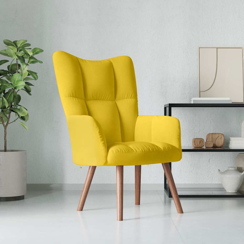 Design Samt-Sessel mit Armlehnen – Eleganter Polstersessel mit Steppung & Holzbeinen (bis 110 kg)