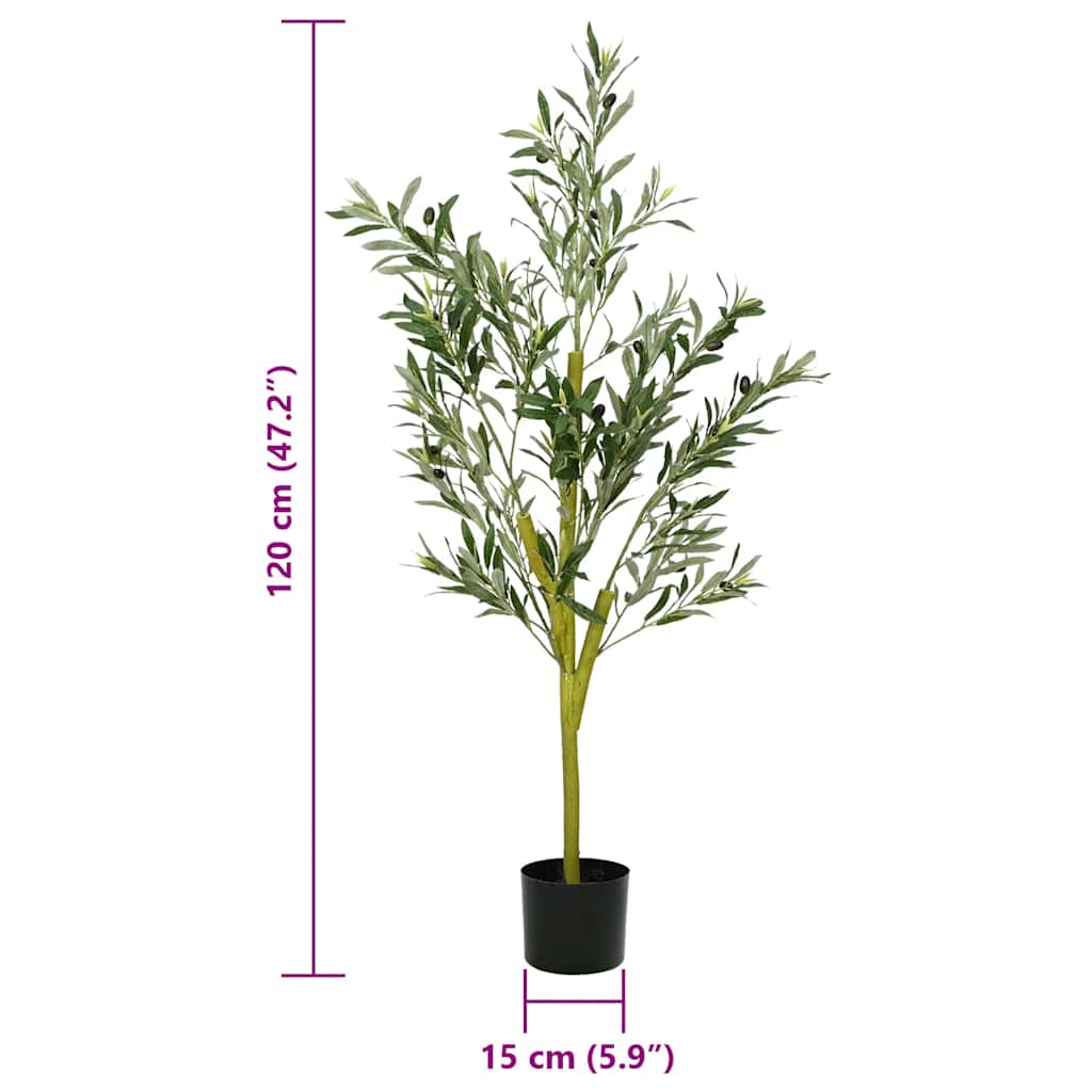 Künstlicher Olivenbaum 120 cm – Realistisch, Pflegeleicht & Ideal für Zuhause, Büro & Garten